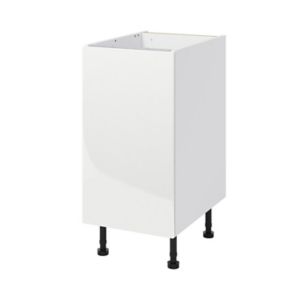Image of GoodHome Stevia White Base cabinet (W)400mm