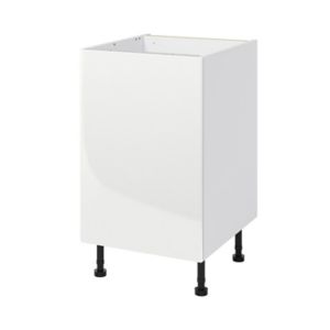 Image of GoodHome Stevia White Base cabinet (W)500mm