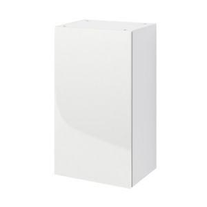 Image of GoodHome Stevia Gloss White Standard Wall cabinet (W)400mm