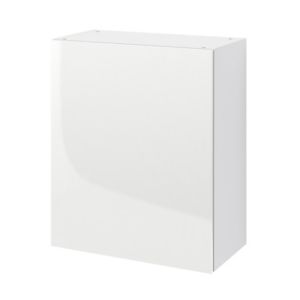 Image of GoodHome Stevia Gloss White Standard Wall cabinet (W)600mm
