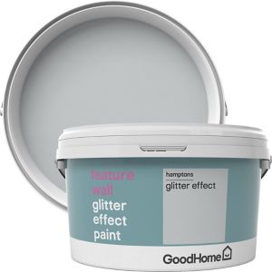 Image of GoodHome Feature wall Hamptons Glitter effect Emulsion paint 2L