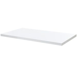 Image of 28mm GoodHome Marloes Gloss White Bathroom Worktop (W)1000mm