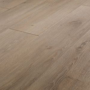Image of Leiston Grey Oak effect Laminate Flooring Sample