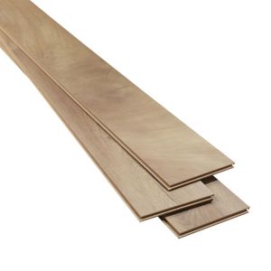 GoodHome Lydney Natural Oak Effect High-Density Fibreboard (Hdf) Laminate Flooring Sample