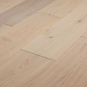 Image of Agung Vintage grey Oak Real wood top layer Flooring Sample