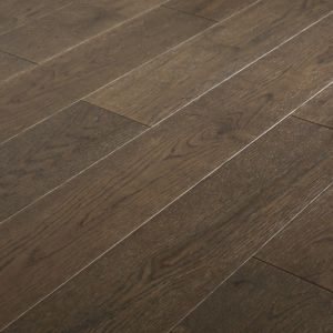 Image of Sumbing Grey Satin Oak Real wood top layer Flooring Sample