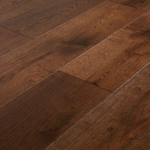 Image of Kailas Satin Oak Real wood top layer Flooring Sample