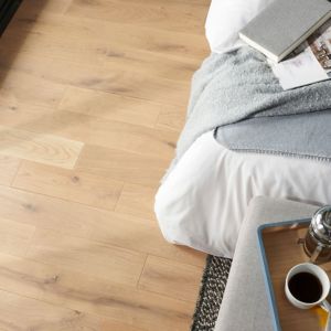 Image of Lulea Natural Oak Solid wood Flooring Sample