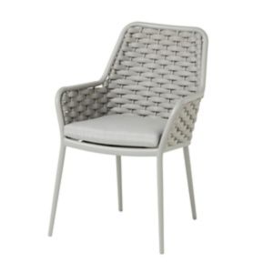 Image of Mayotte Grey Metal Dining Chair