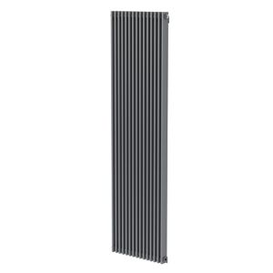 GoodHome Kensal Vertical Designer Radiator, Grey (W)500mm (H)1800mm