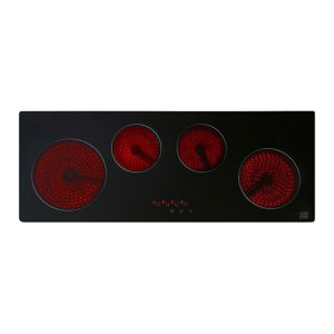 Image of Cooke & Lewis CLCER90A 4 Zone Black Glass Ceramic Hob (W)900mm