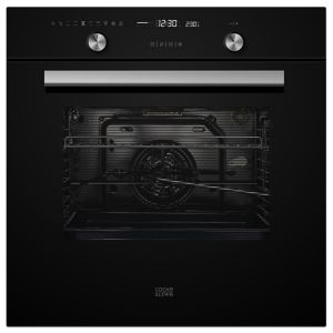 Image of Cooke & Lewis CLPYBLa Black Built-in Electric Single Pyrolytic Oven