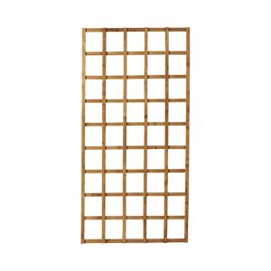 Image of Traditional Wooden Square Trellis panel (H)1.83m(W)0.91m
