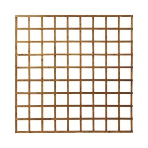 Image of Traditional Wooden Square Trellis panel (H)1.83m(W)1.83m