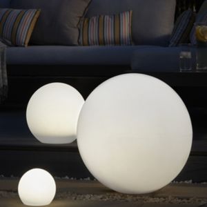 Hansboro White Ball Solar-Powered Led Outdoor Decorative Light