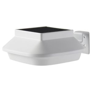 Image of White Solar-powered LED Outdoor Wall light