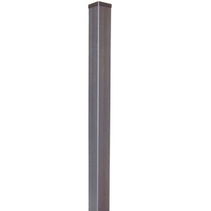 Image of GoodHome Neva Aluminium Square Fence post (H)0.95m (W)70mm