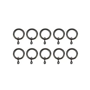 Image of GoodHome Antiki Antique brass effect Curtain ring (Dia)19mm Pack of 10