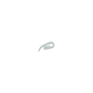 Image of GoodHome Nisis White Plastic Curtain hook (L)25mm Pack of 100