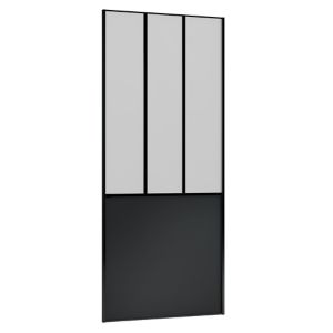 Image of Valla Contemporary Black Sliding Wardrobe Door (H)2260mm (W)908mm