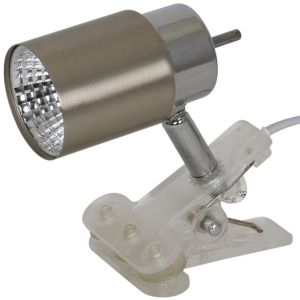 Image of Hades Brushed Silver effect Mains-powered Spotlight