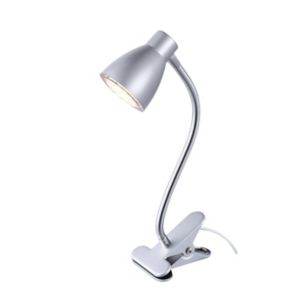 Image of Bomos Brushed Silver effect Mains-powered Spotlight