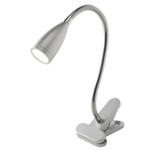 Image of Colours Kulm Matt Silver LED Clip-on desk lamp