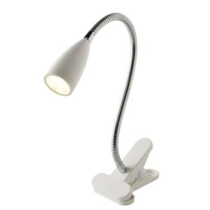 Image of Colours Kulm Matt White LED Clip-on desk lamp