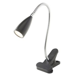 Image of Colours Kulm Matt Black LED Clip-on desk lamp