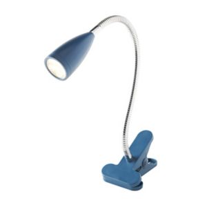 Image of Colours Kulm Matt Blue LED Clip-on desk lamp