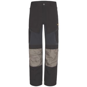 Site Ridgeback Black & Grey Men's Multi-Pocket Trousers, W30" L32"