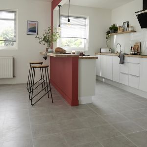 Image of Ideal Grey Matt Marble effect Ceramic Floor Tile Sample