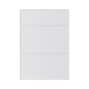 Image of GoodHome Pasilla Matt white thin frame slab Drawer front (W)500mm Pack of 3