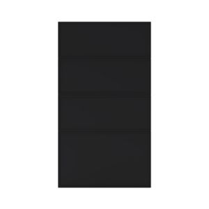 Image of GoodHome Pasilla Matt carbon thin frame slab Drawer front (W)400mm Pack of 4