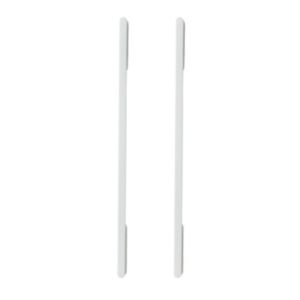 Image of GoodHome Cacao White Cabinet handle (L)220mm Pack of 2