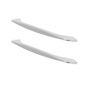 Image of GoodHome Cilantro Chrome effect Cabinet handle (L)218mm Pack of 2