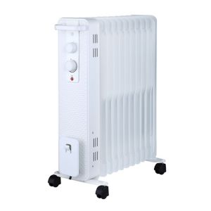 Image of Electric 2400W White Oil-filled radiator