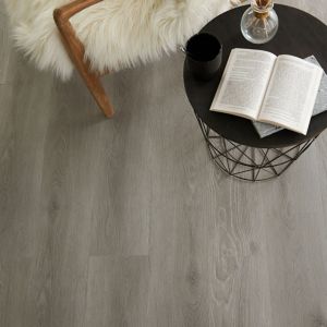 Image of Jazy Grey Wood effect Luxury vinyl click Flooring Sample