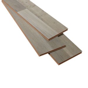 Image of Addington Grey Oak effect Laminate Flooring Sample