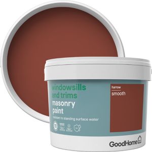 Image of GoodHome Windowsills & trims Harrow Smooth Matt Masonry paint 2.5L