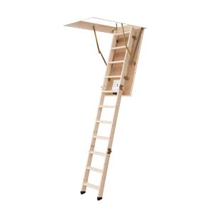 Image of Mac Allister 3 section 12 tread Folding Loft ladder kit