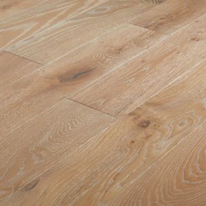 GoodHome Pingora Grey Oak Real Wood Top Layer Flooring, 1.2M² Set