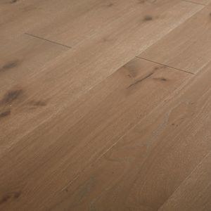 GoodHome Romsdal Grey Oak Real Wood Top Layer Flooring, 1.19M² Pack