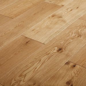 GoodHome Ystad Natural Oak Solid Wood Flooring, 1.44M² Set
