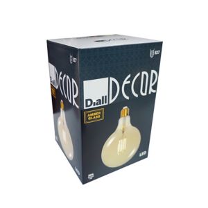 Diall E27 9W 806Lm Globe Warm White Led Filament Light Bulb