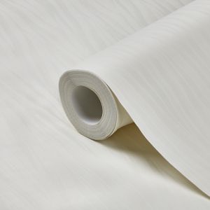 Image of GoodHome Auntun Cream Metallic effect Textured Wallpaper