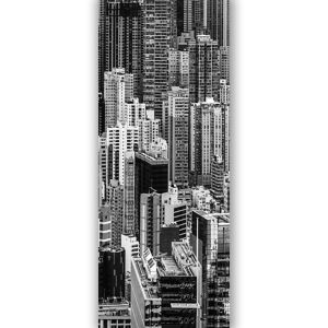 Image of GoodHome Ammi Black & white Skyscraper Matt Mural