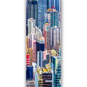 Image of GoodHome Ammi Multicolour Skyscraper Matt Mural
