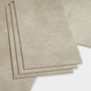 Image of GoodHome Bachata Dark beige Tile effect Luxury vinyl click flooring 2.6m² Pack