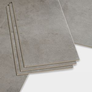 Image of GoodHome Bachata Stone grey Tile effect Luxury vinyl click flooring 2.6m² Pack
